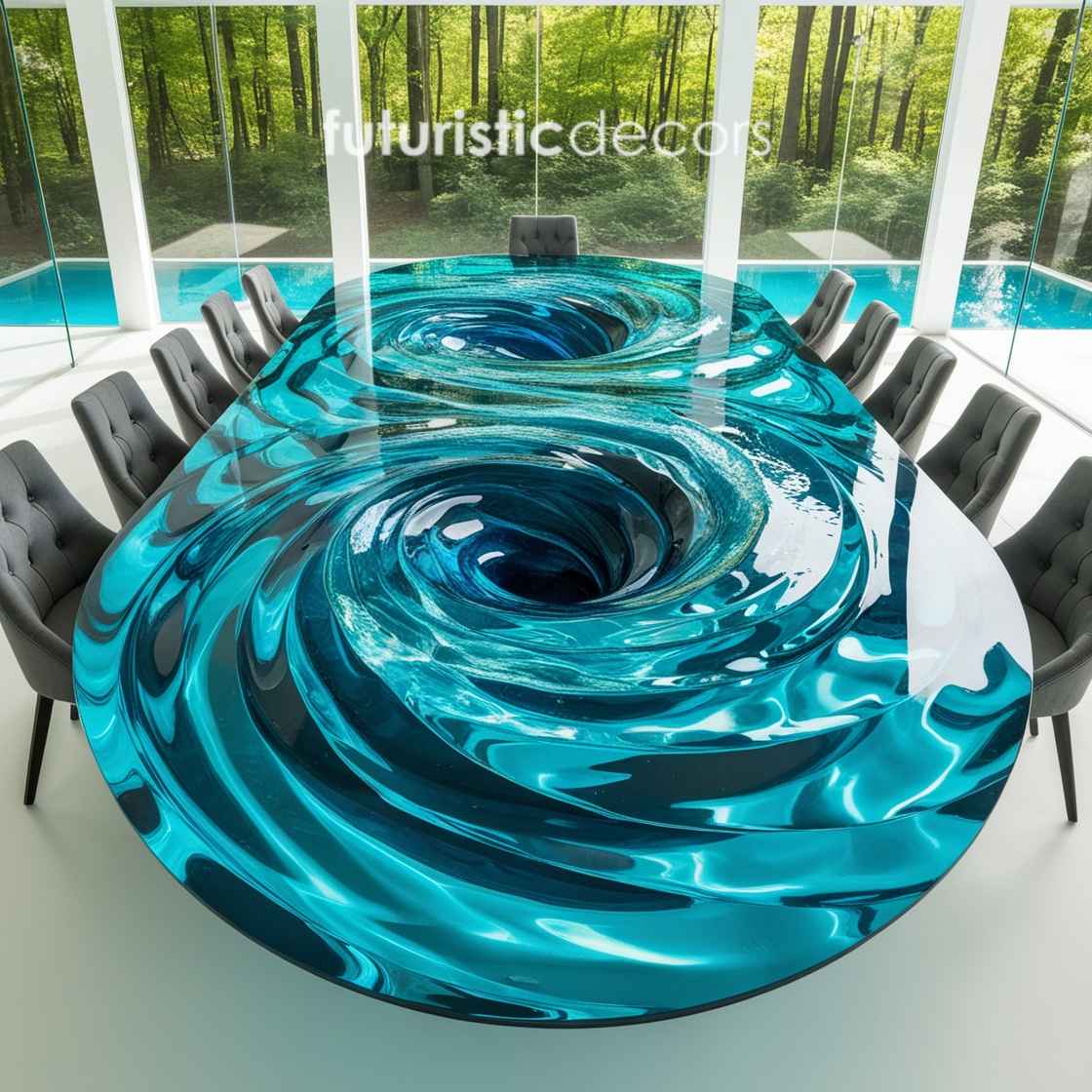 Water Vortex Dining Tables