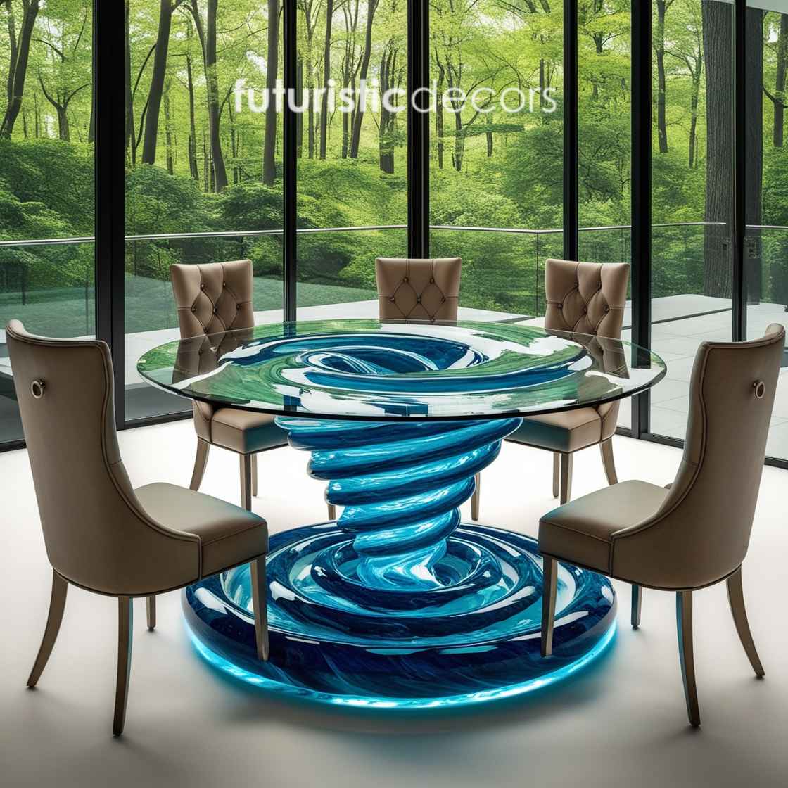 Water Vortex Dining Tables