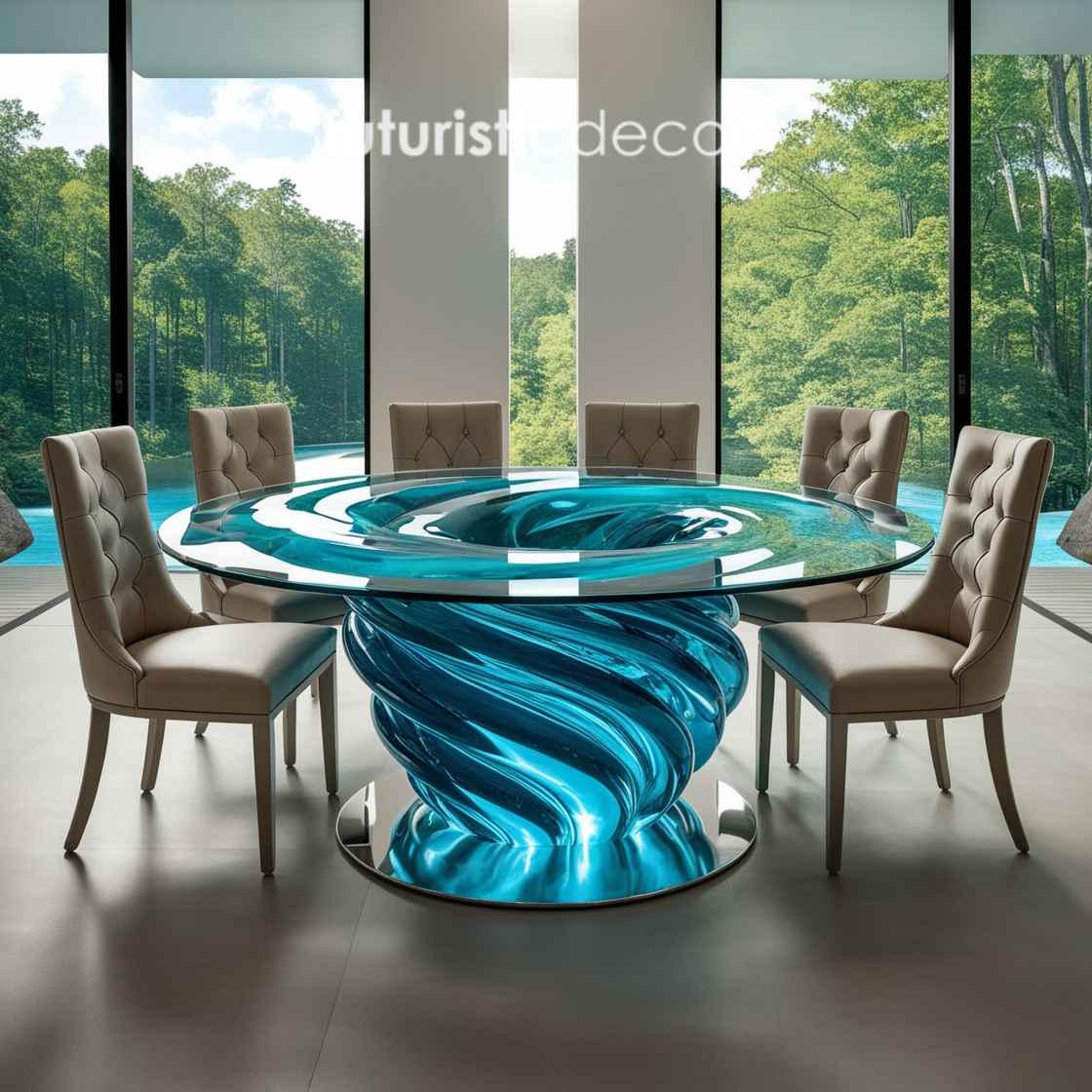 Water Vortex Dining Tables