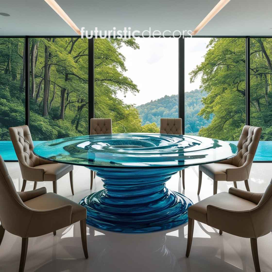 Water Vortex Dining Tables