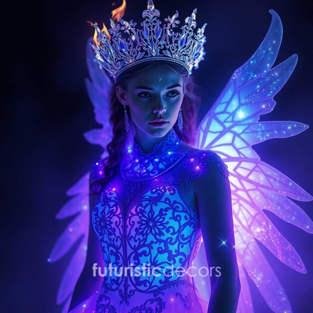 Glowing Dragon Wing Inspired Dresses