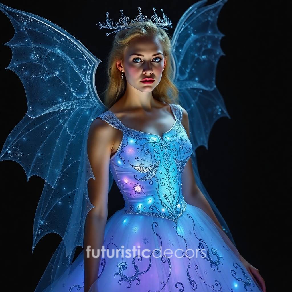 Glowing Dragon Wing Inspired Dresses