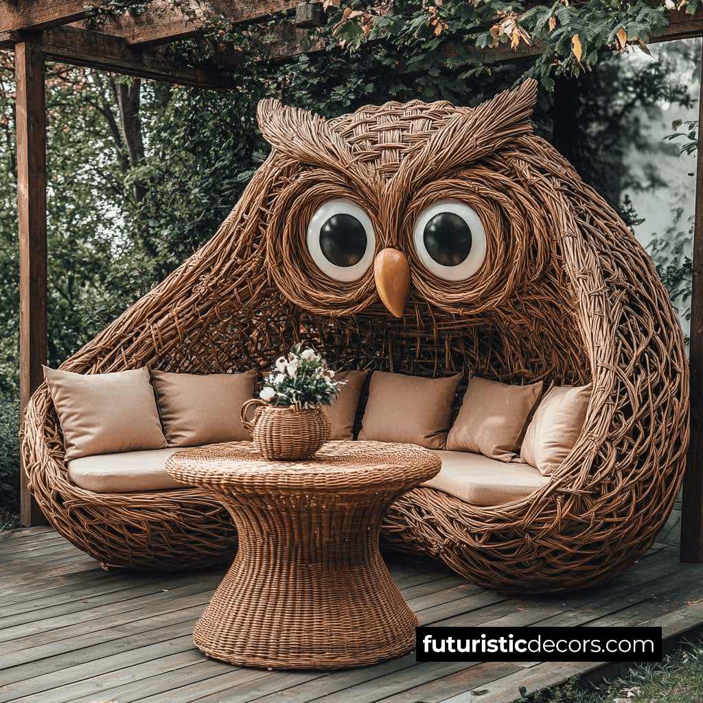 Rattan Owl Patio Sets