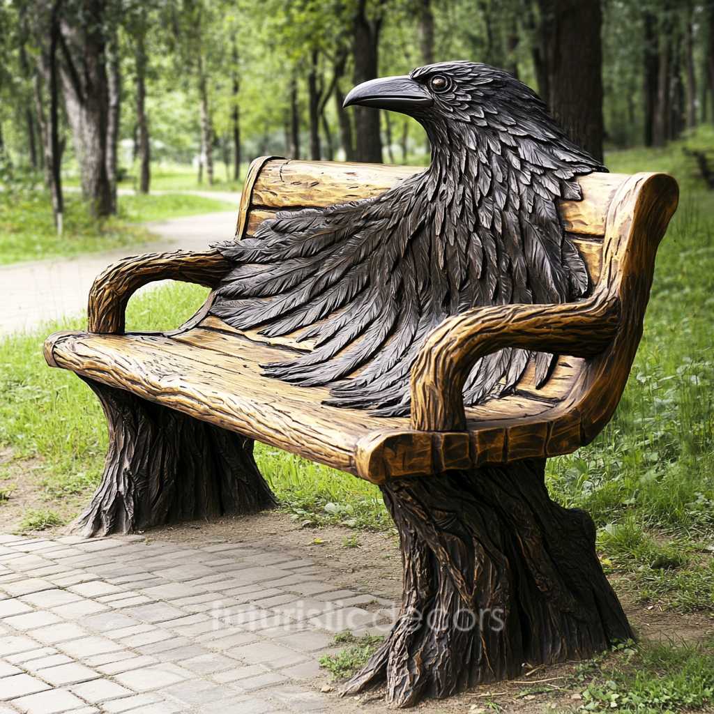 Amazing Raven Bench