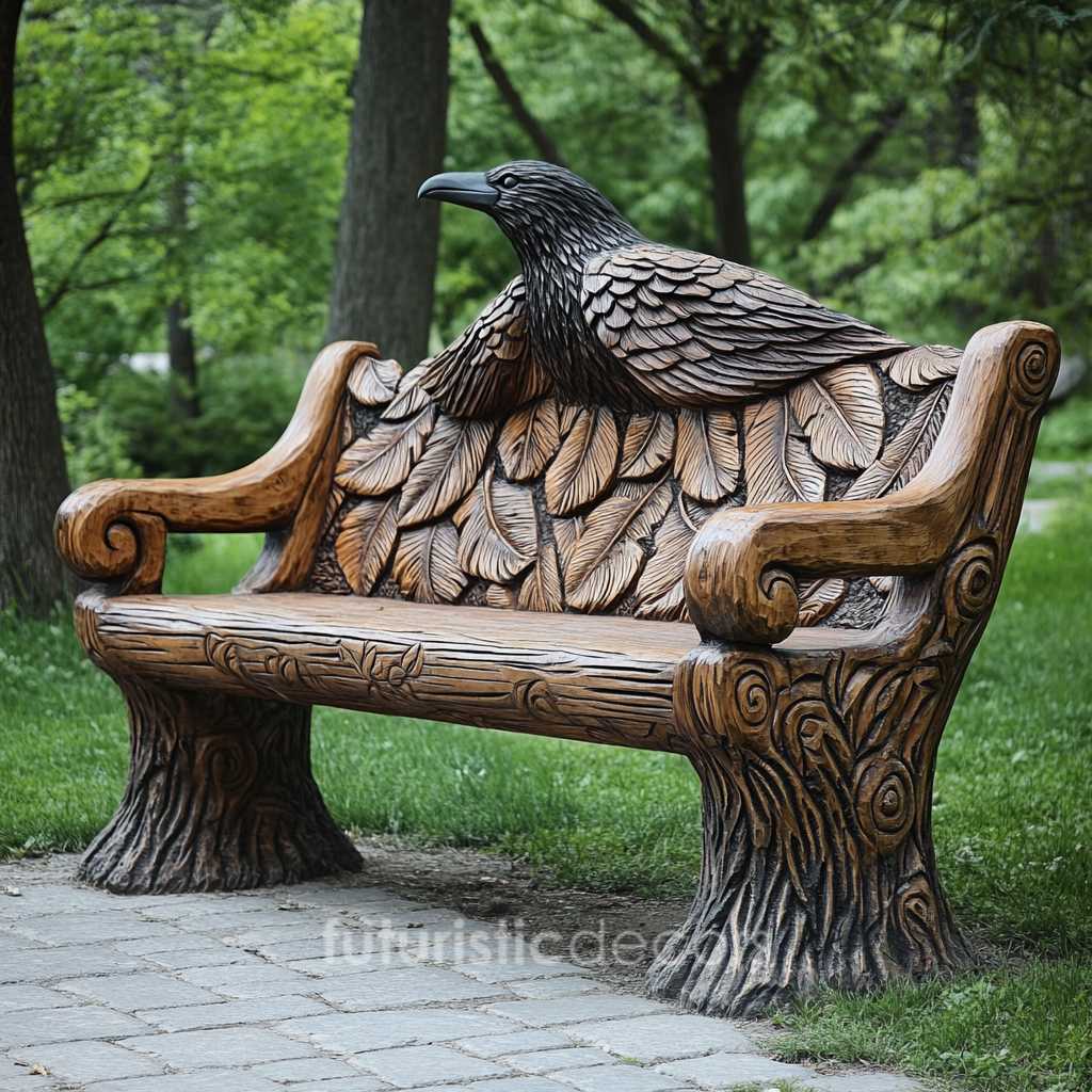 Amazing Raven Bench