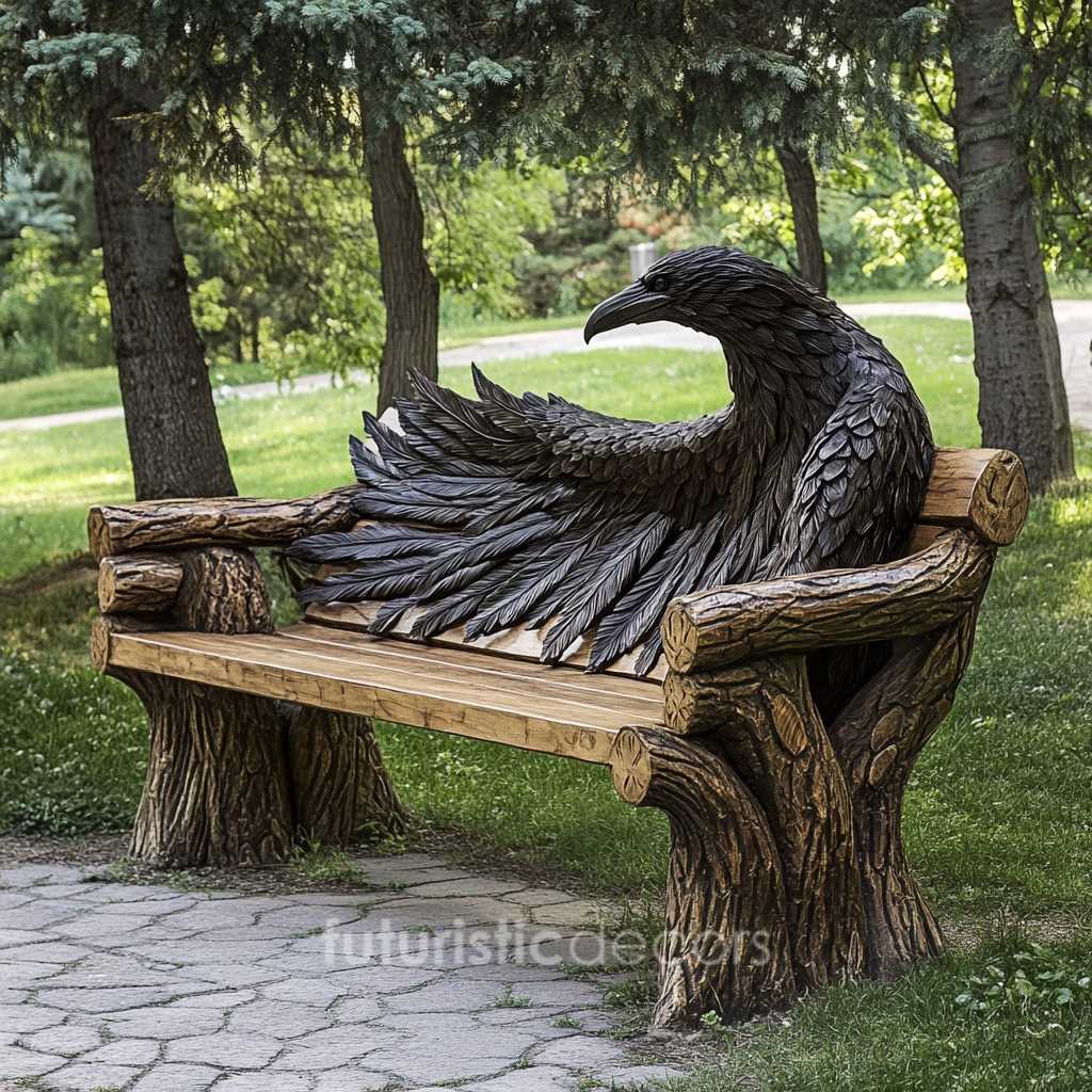 Amazing Raven Bench