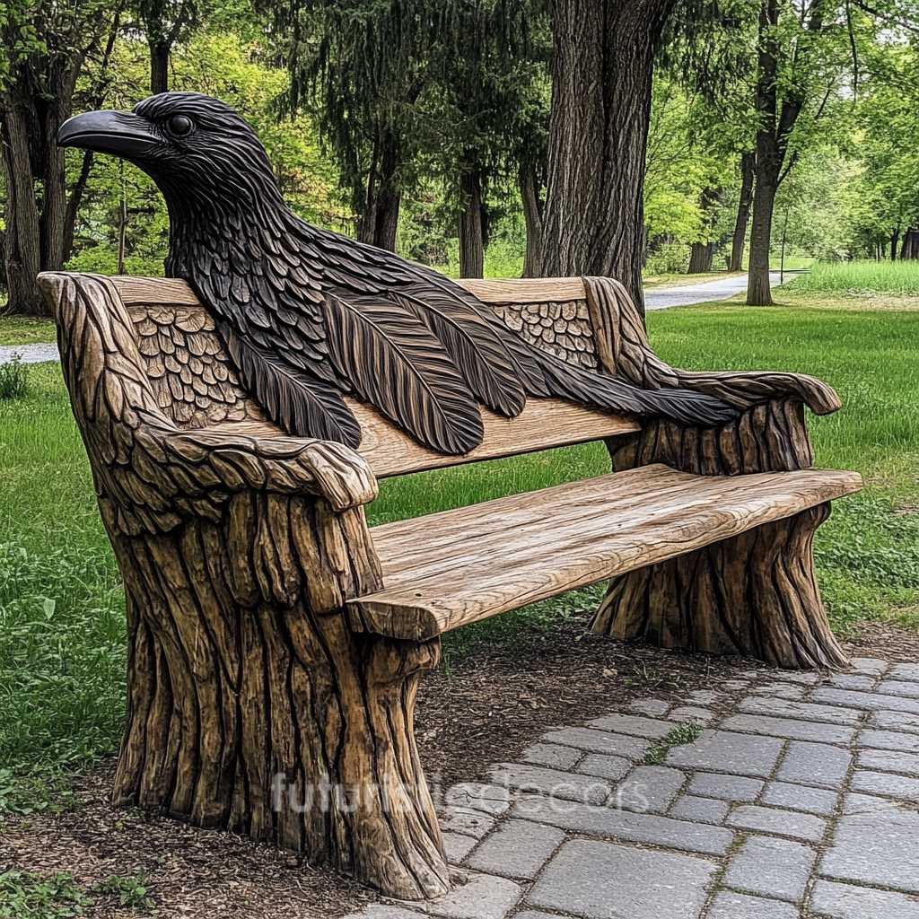 Amazing Raven Bench