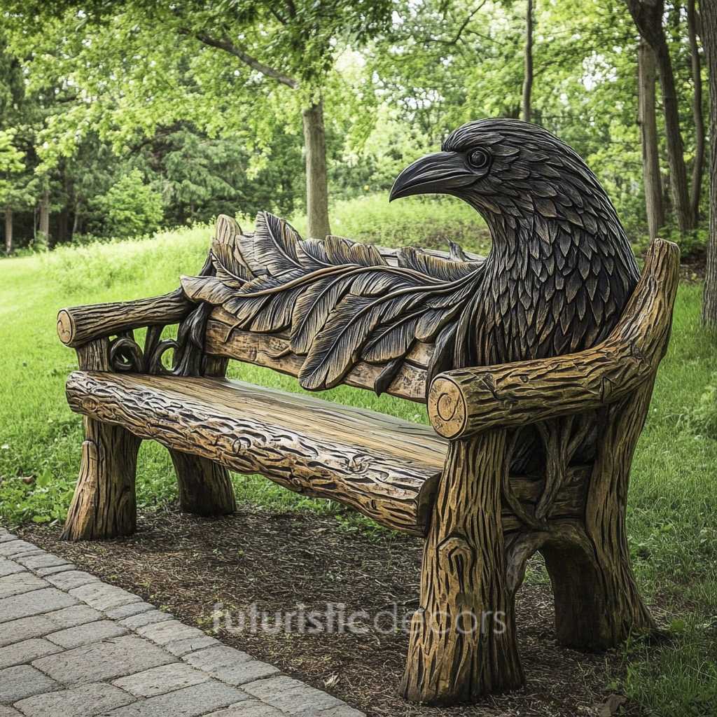 Amazing Raven Bench