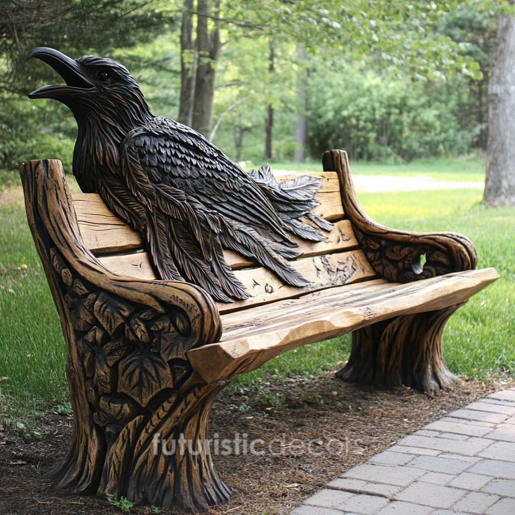 Amazing Raven Bench