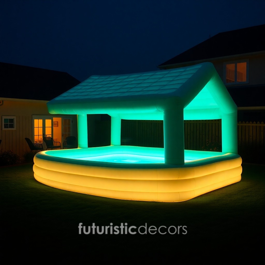 Inflatable House Shaped Pool