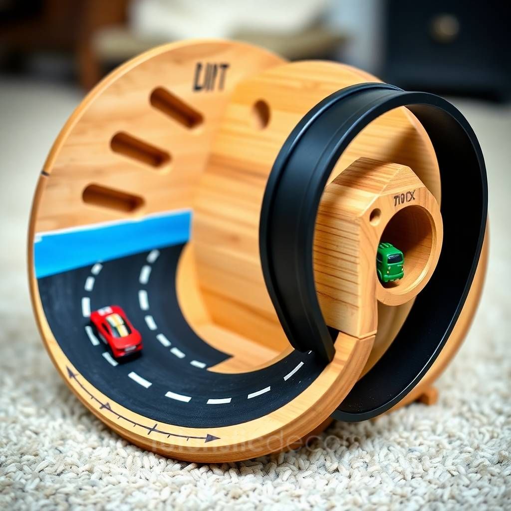 Cable Spool Race Car Playset