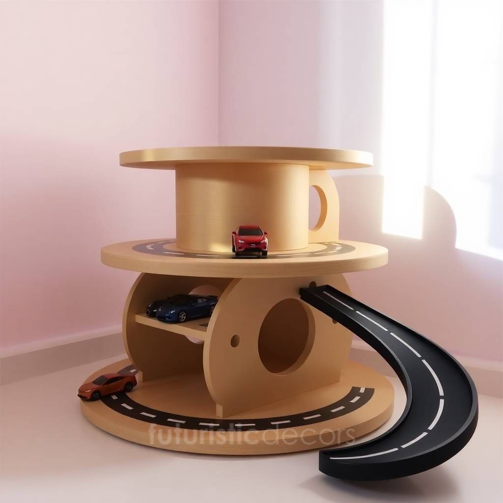 Cable Spool Race Car Playsets