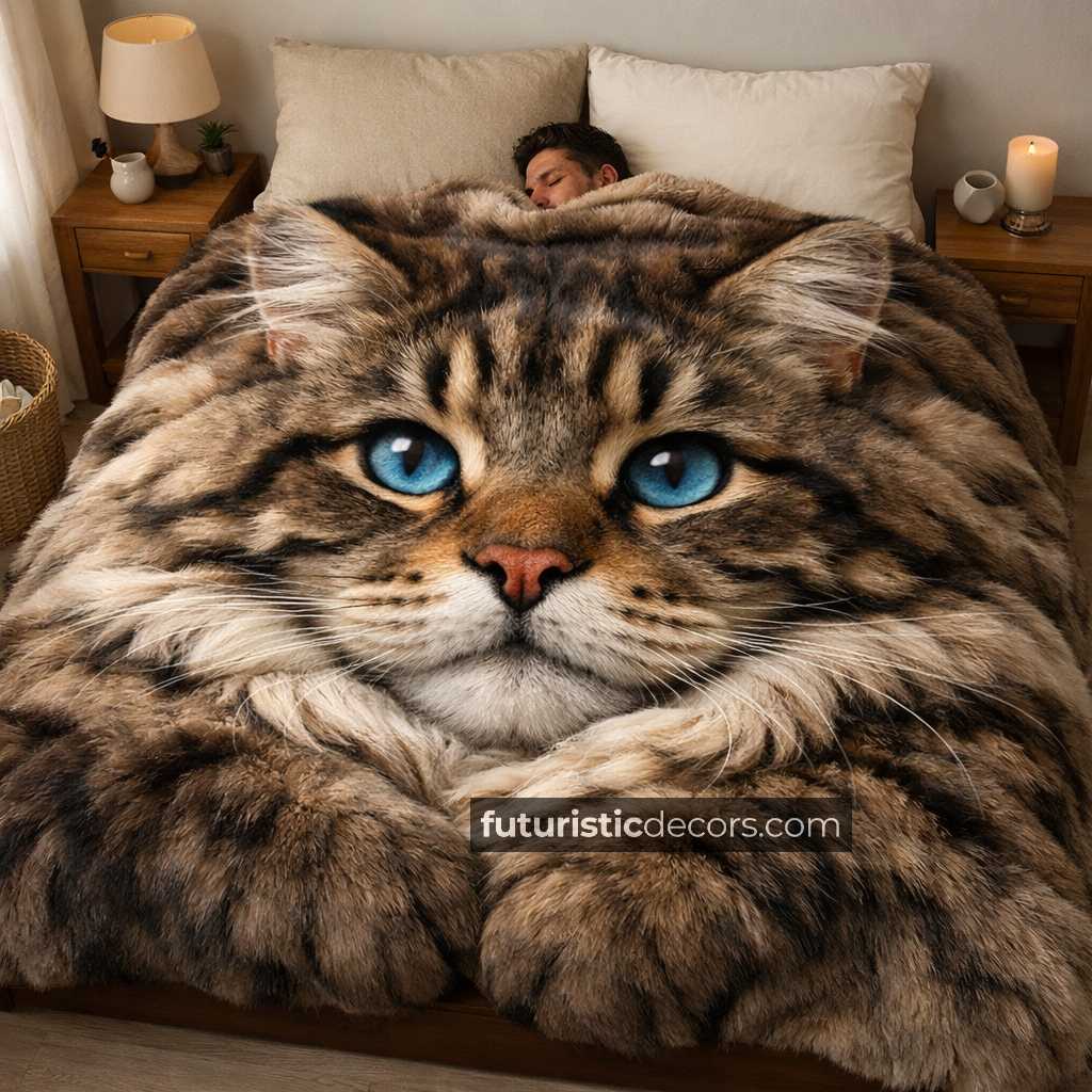 Giant Cat Blanket Gifts That Every Cat Lover Will Obsess Over Giant Cat Blanket