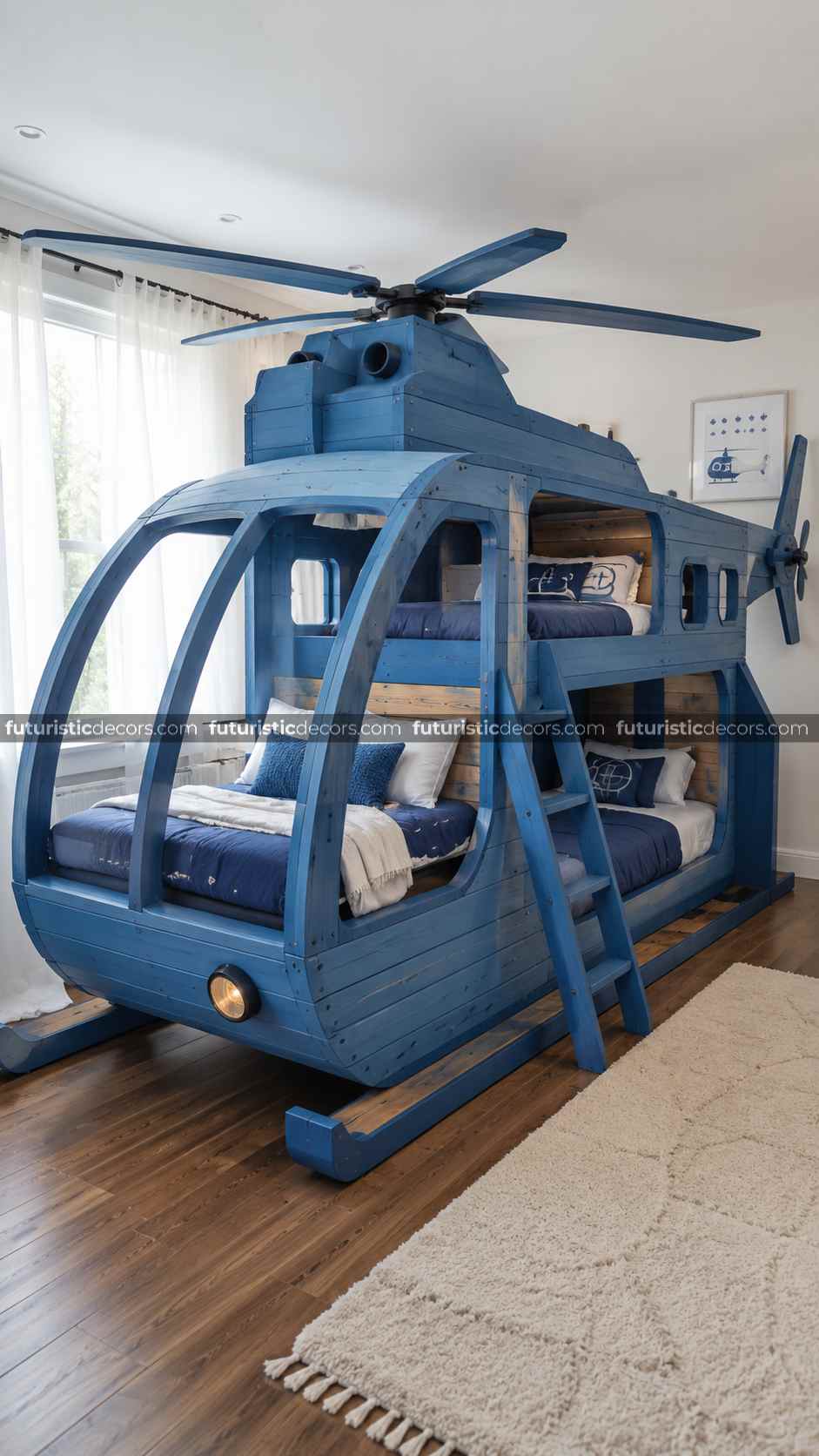 Pallet Helicopter Bunk Beds