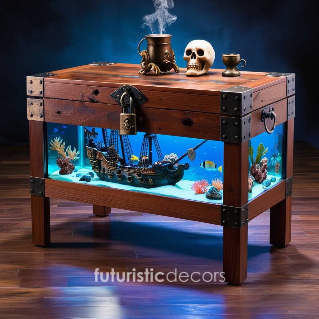 Treasure Chest Aquarium Coffee Table