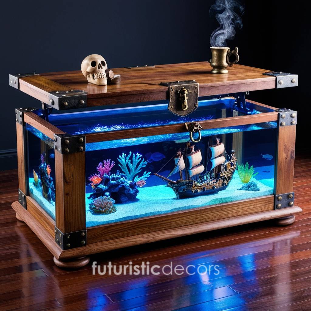 Treasure Chest Aquarium Coffee Table