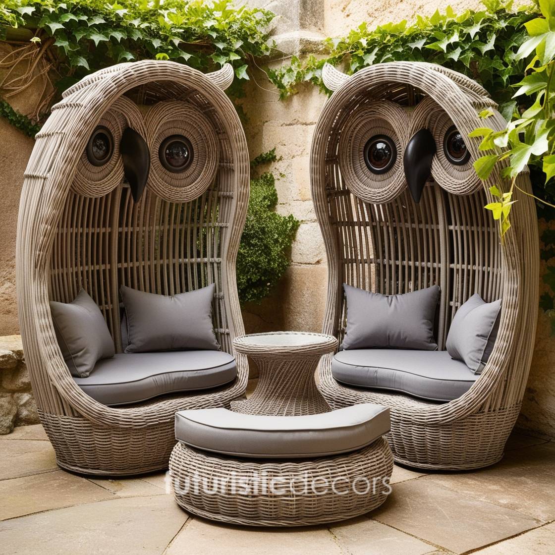 Rattan Owl Patio Sets