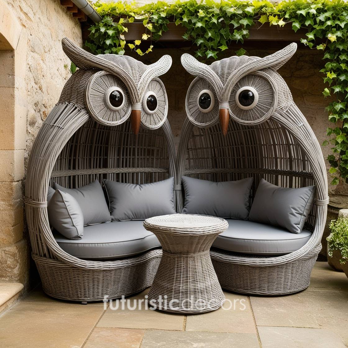 Rattan Owl Patio Sets