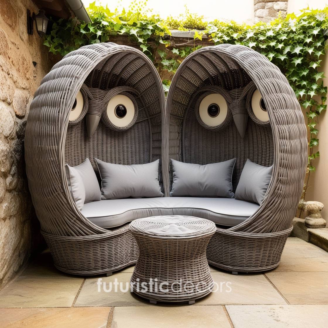 Rattan Owl Patio Sets