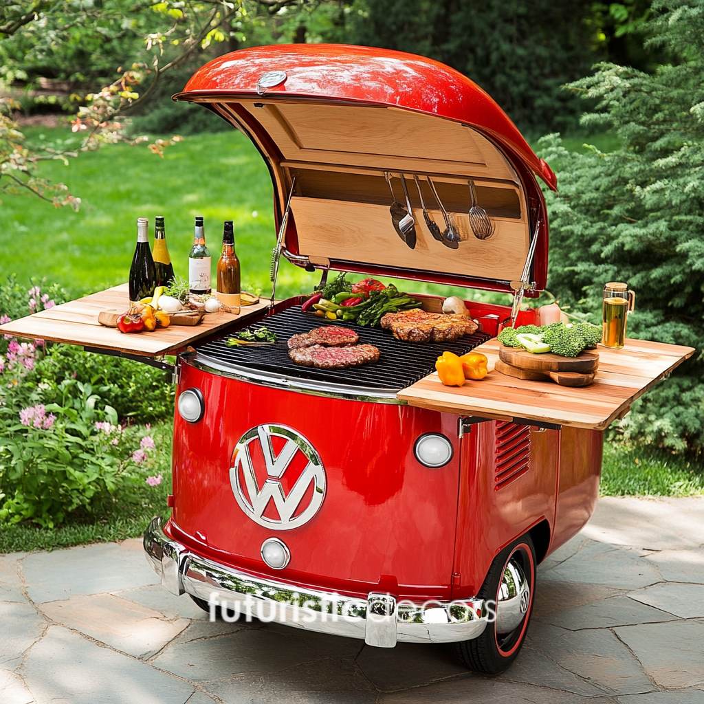 VW Bus Inspired BBQ Grill