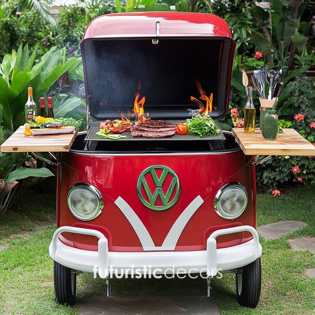 VW Bus Inspired BBQ Grill