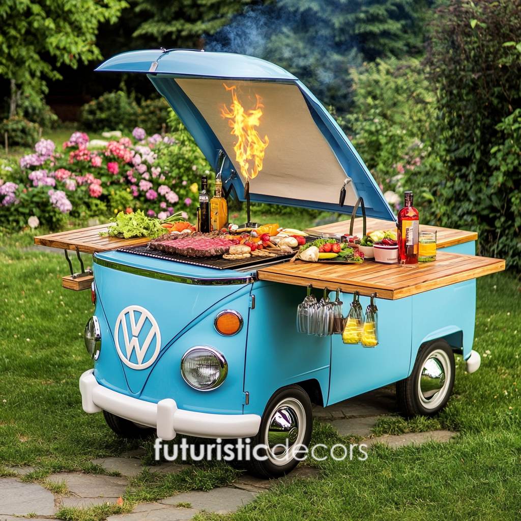 VW Bus Inspired BBQ Grill