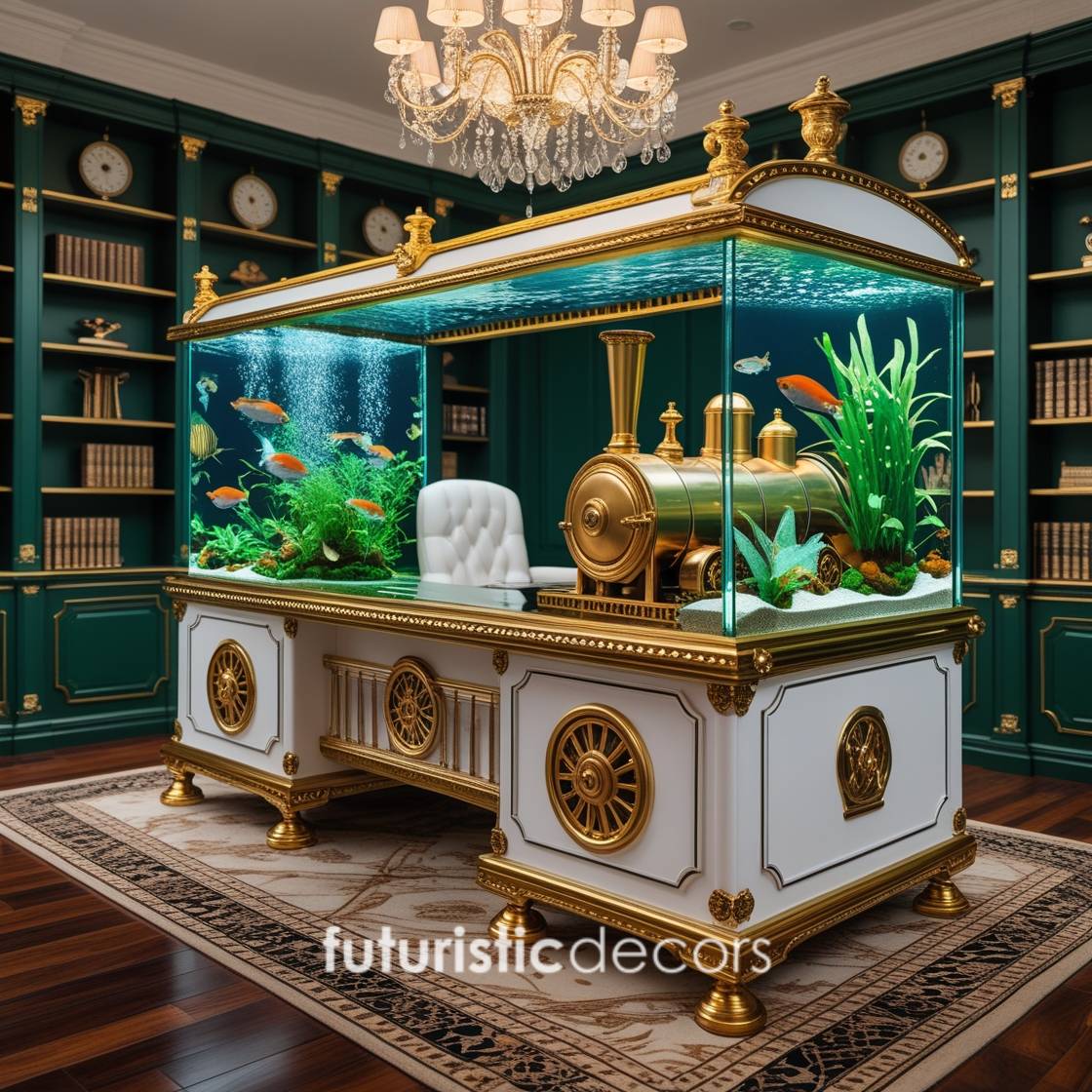 Train Aquarium Desk