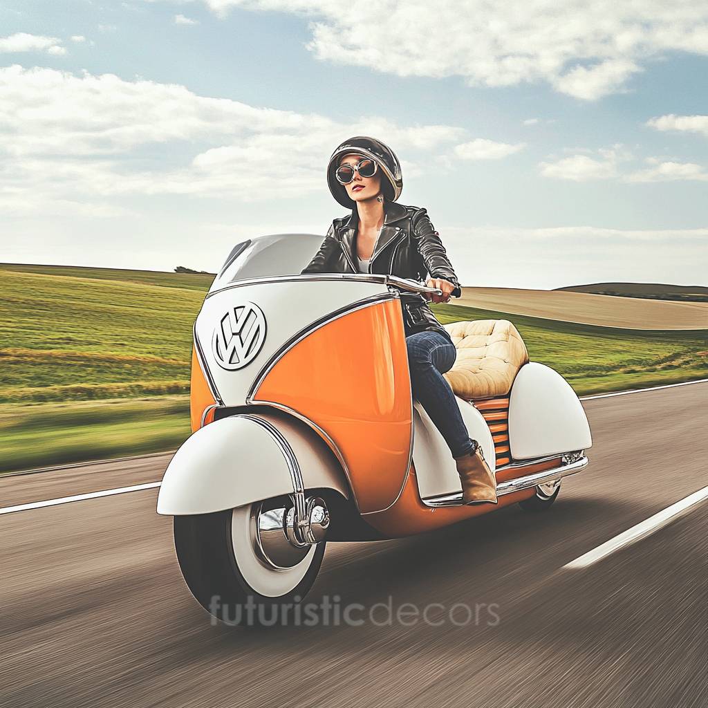 Volkswagen Hippy Bus Motorcycle