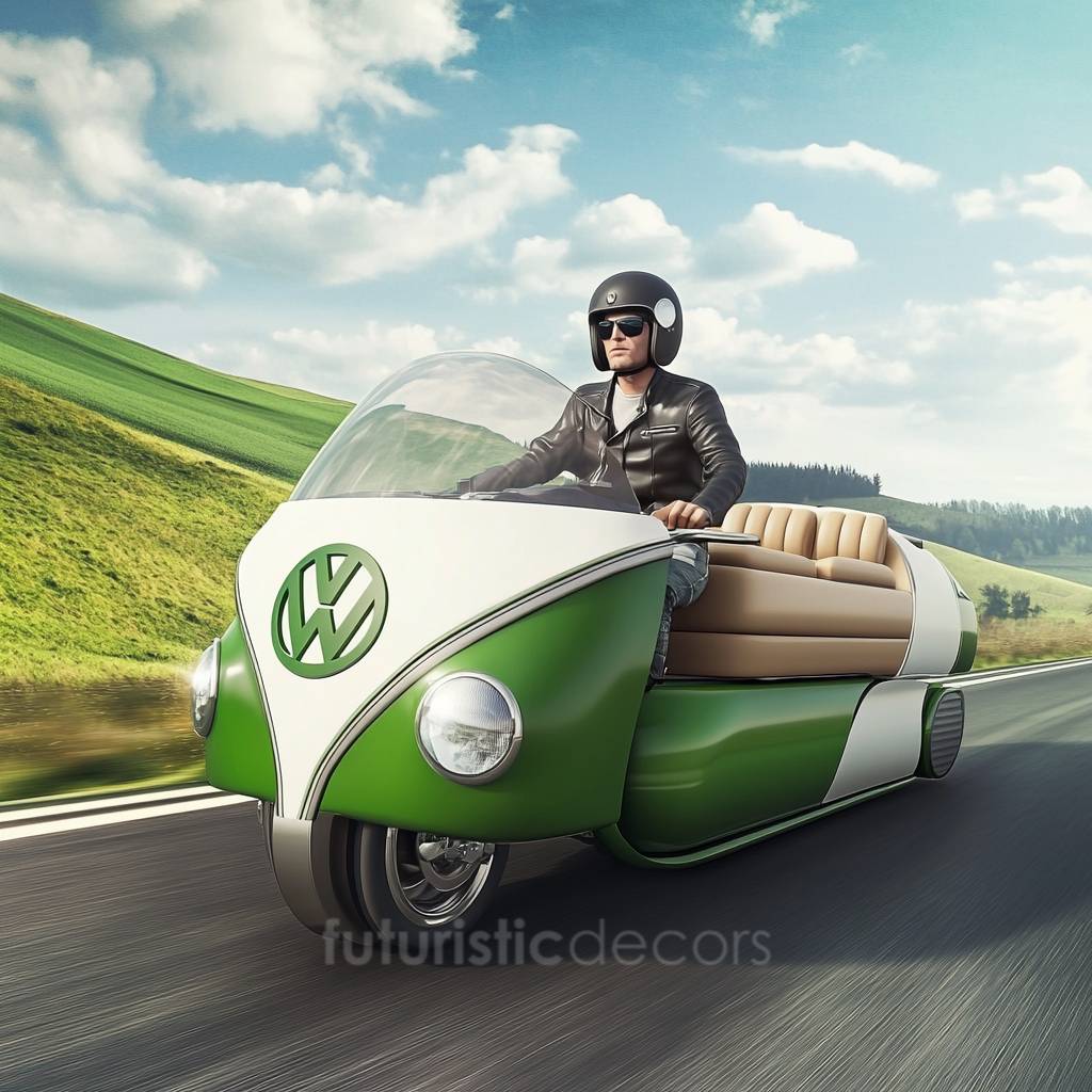 Volkswagen Hippy Bus Motorcycle