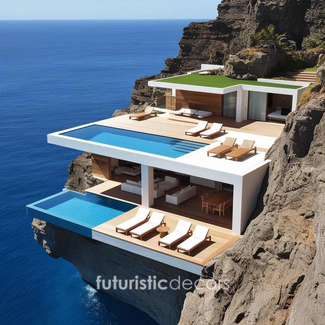 Villa In The Rock With A Dream View