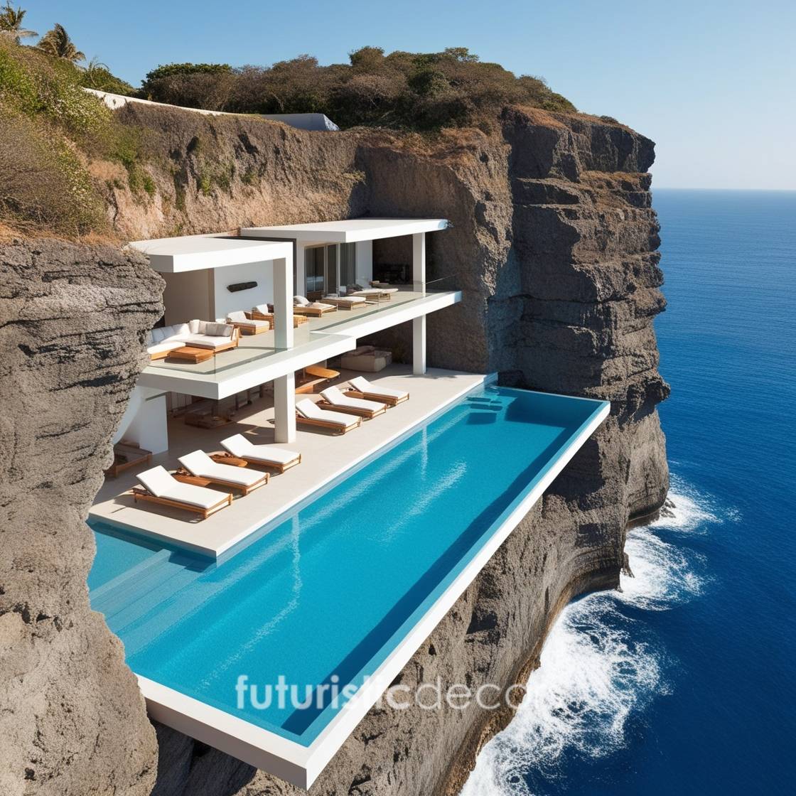 Villa In The Rock With A Dream View