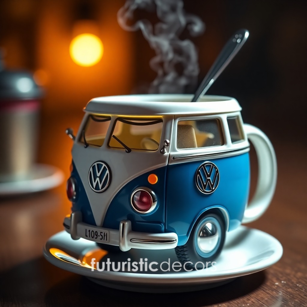 Volkswagen Bus Shaped Coffee Mug