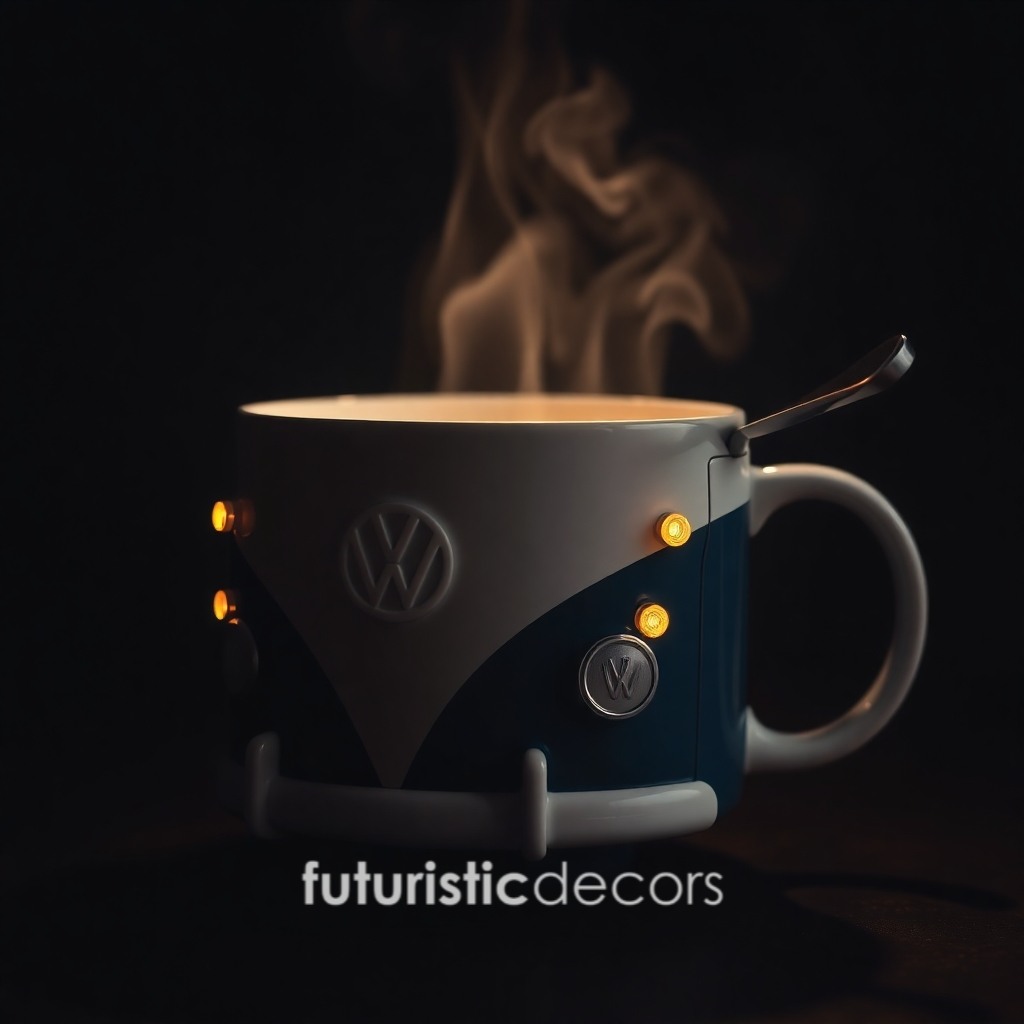 Volkswagen Bus Shaped Coffee Mug