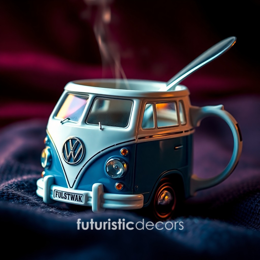 Volkswagen Bus Shaped Coffee Mug