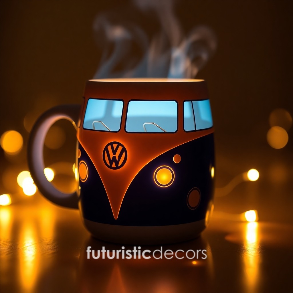 Volkswagen Bus Shaped Coffee Mug