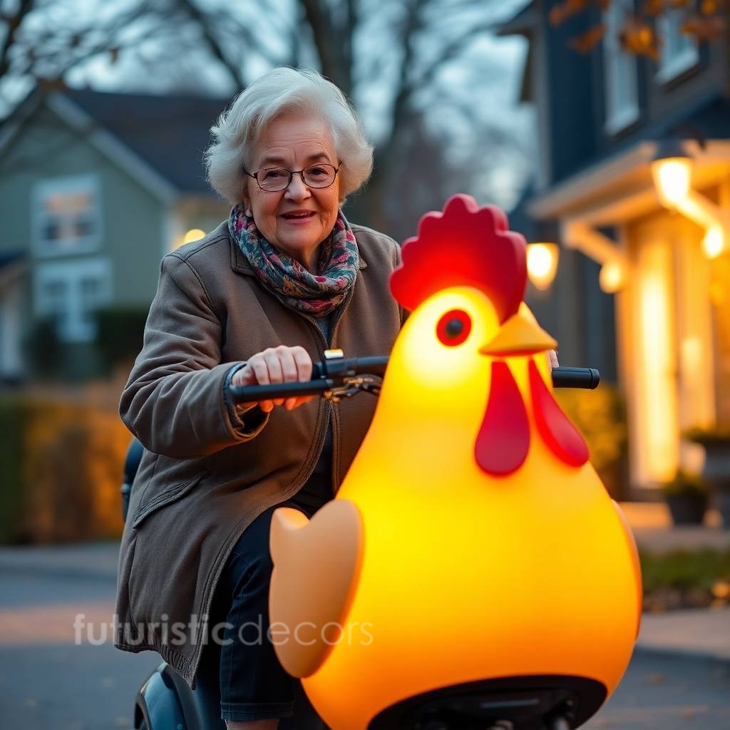 Glowing Chicken Scooter