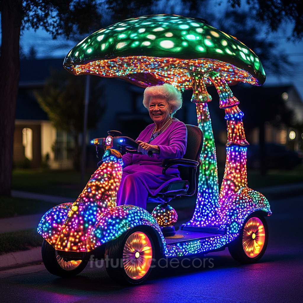 Glowing Mushroom Scooter