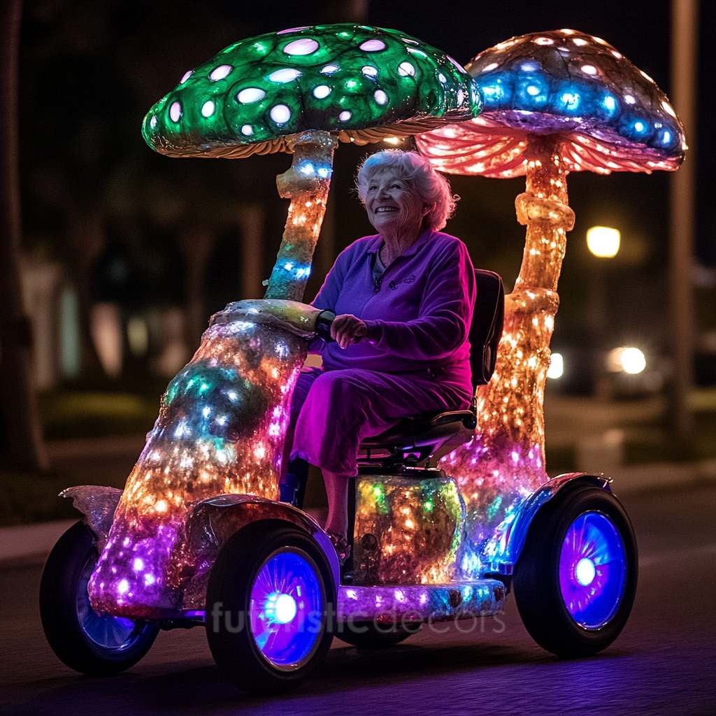 Glowing Mushroom Scooter