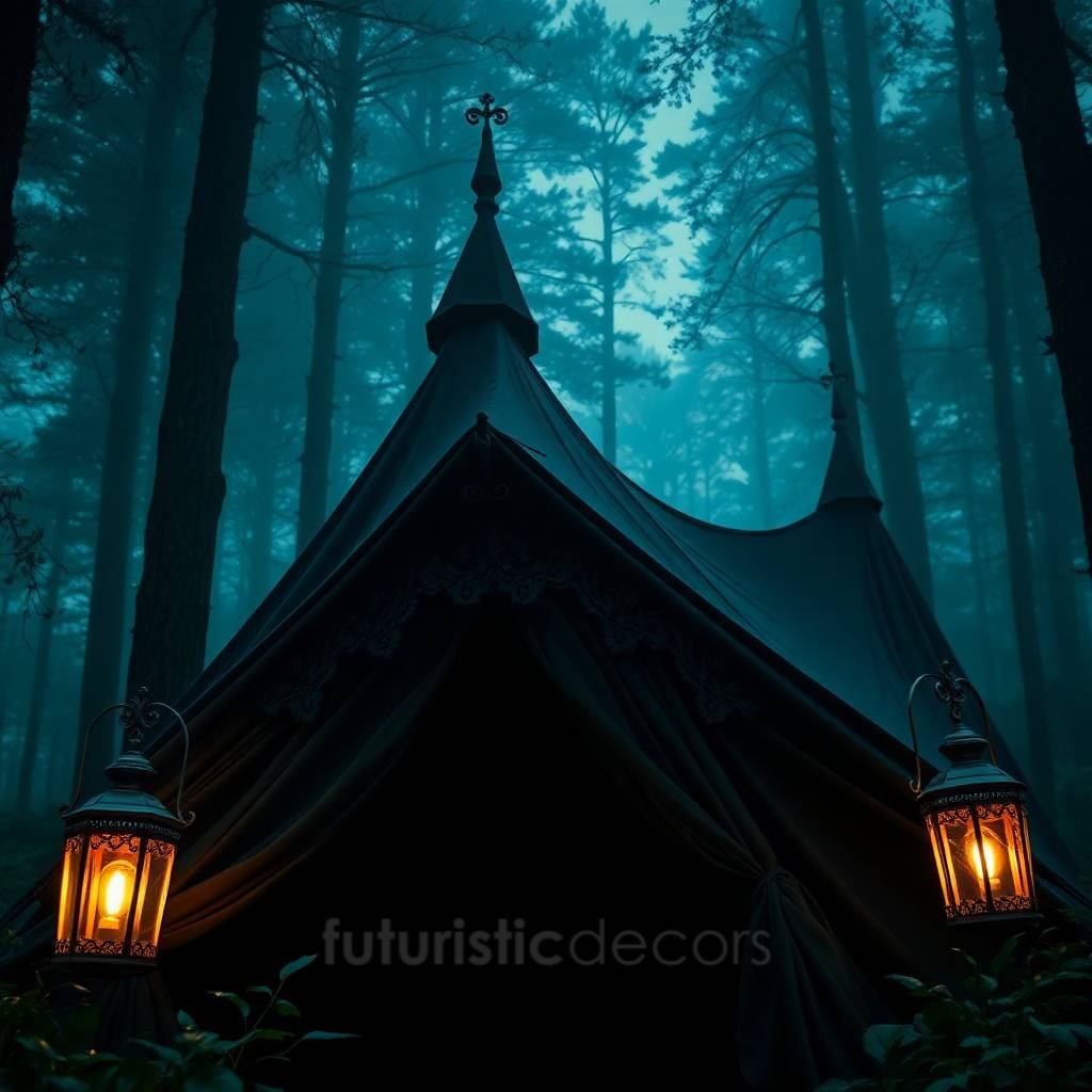 Gothic Black Camping Tent