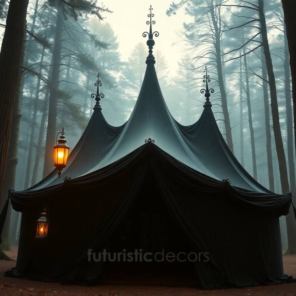 Gothic Black Camping Tent