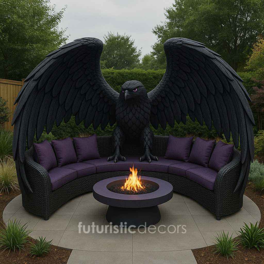 Rattan Eagle Fire Pit Sets