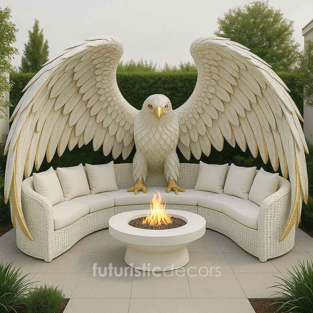 Rattan Eagle Fire Pit Sets