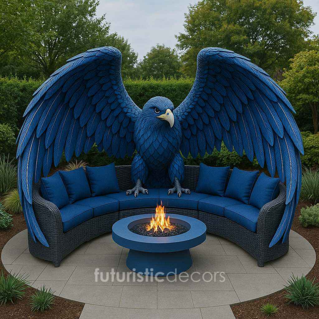 Rattan Eagle Fire Pit Sets