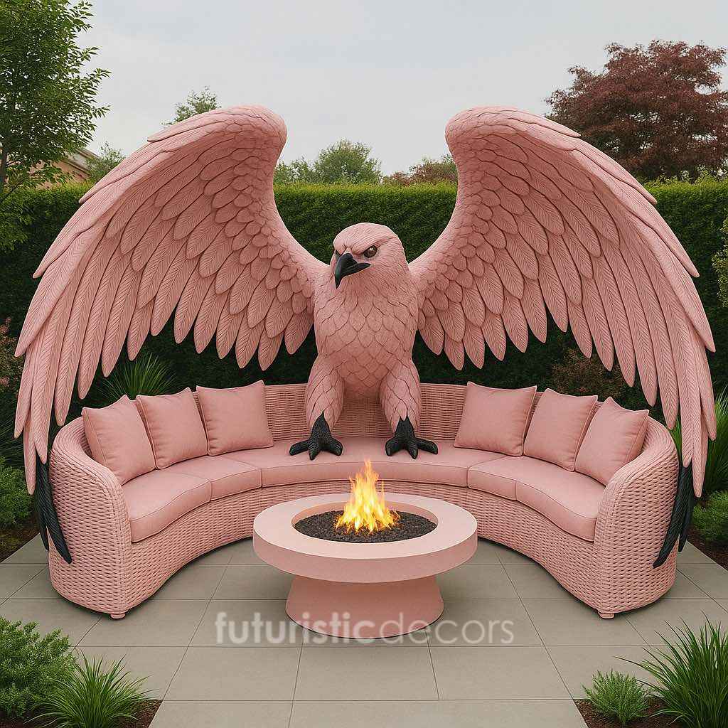 Rattan Eagle Fire Pit Sets
