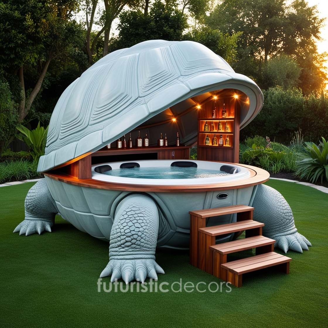 Tortoise Hot Tub Pods