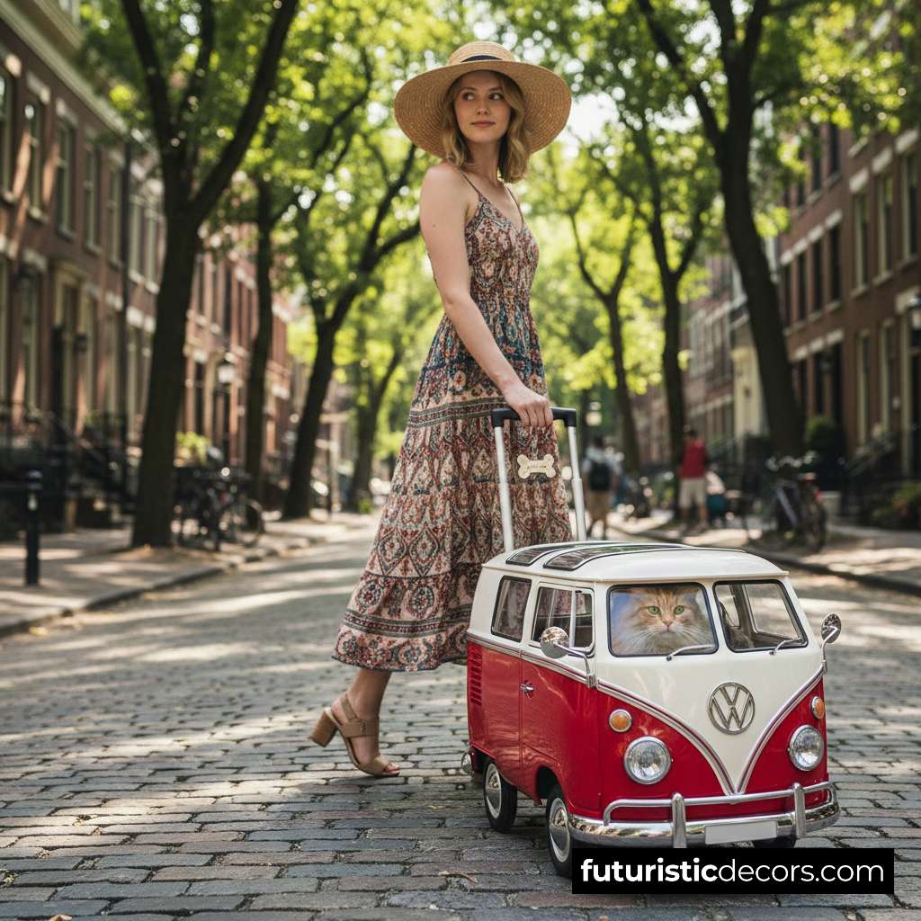 VW Bus Pet Trolley Bag | Must-have Carrier for Volkswagen Lovers VW Bus Pet Trolley Bag