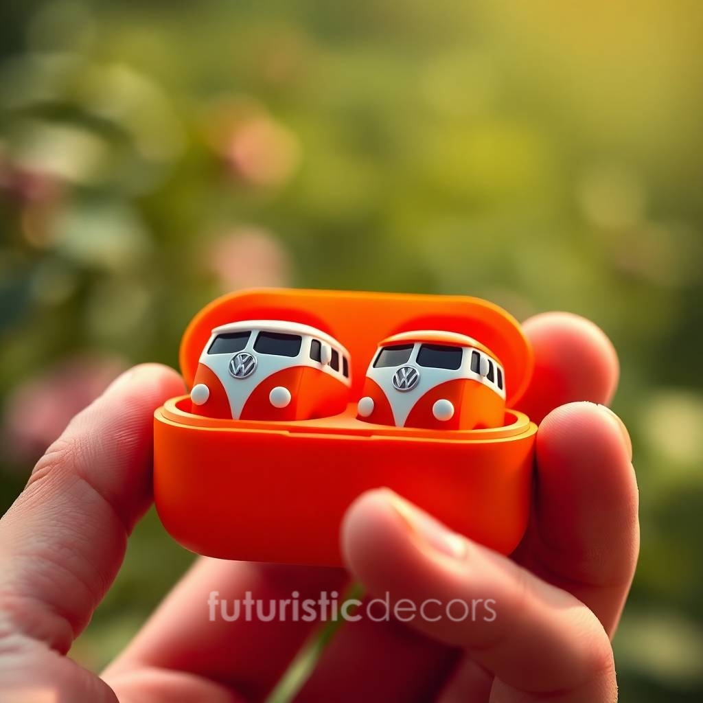 VW Bus Shaped Earbuds