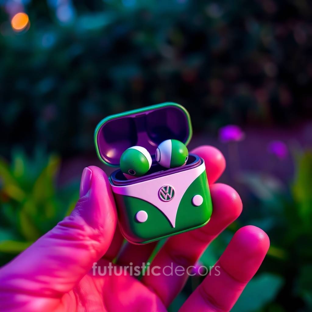 VW Bus Shaped Earbuds
