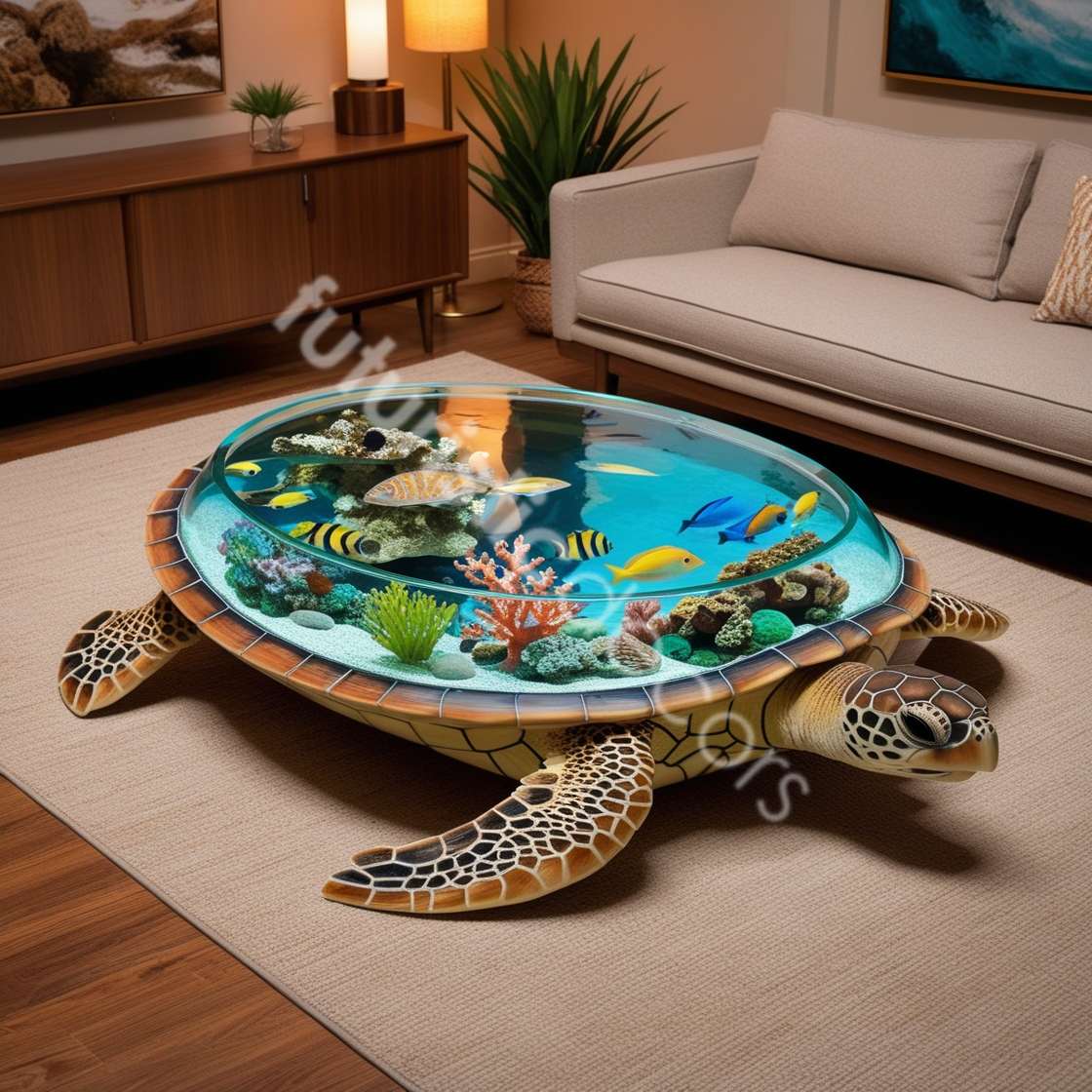 Turtle Aquarium Coffee Table