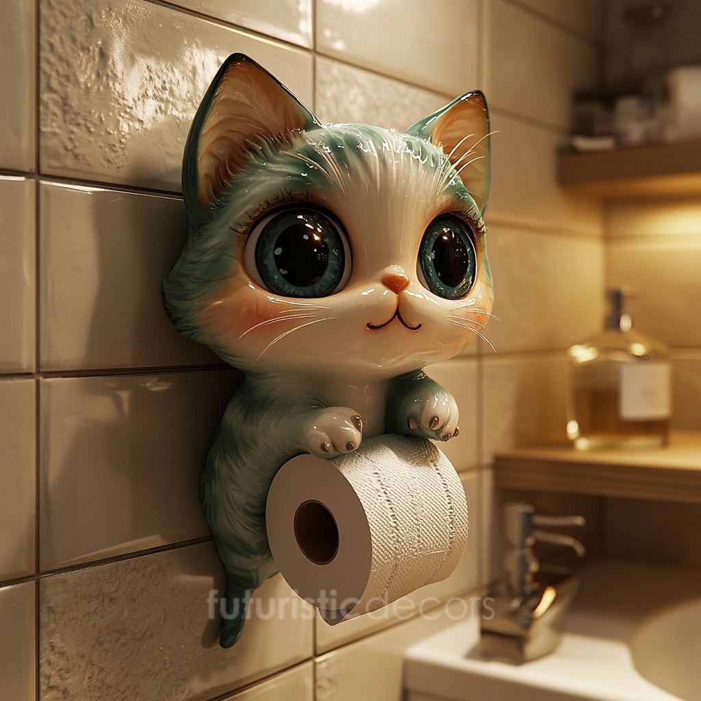 Adorable Kitten Toilet Roll Holders